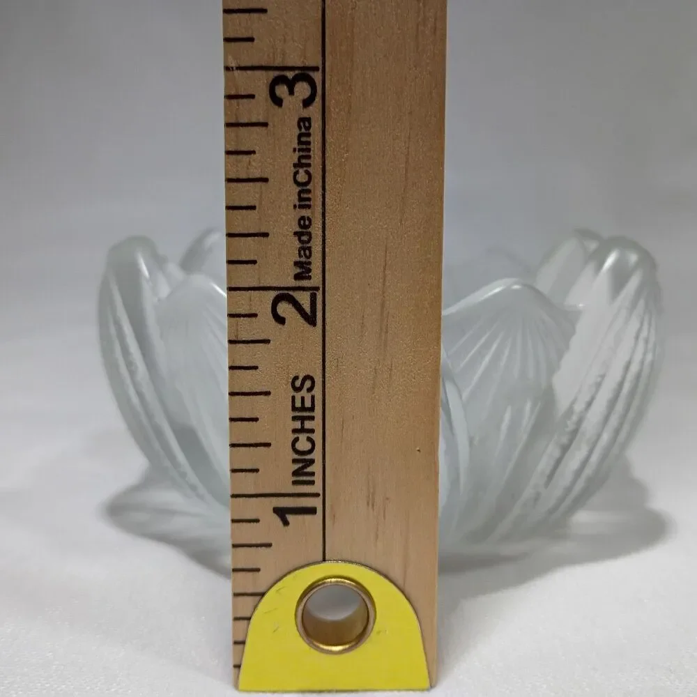 VTG Fenton Lotus Flower Art Glass Bowl – Candle Holder Trinket Bowl Decor